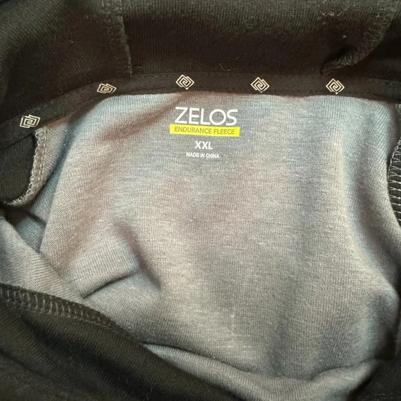 Zelos Endurance Fleece Gray & Black Hoodie - Picture 4 of 6